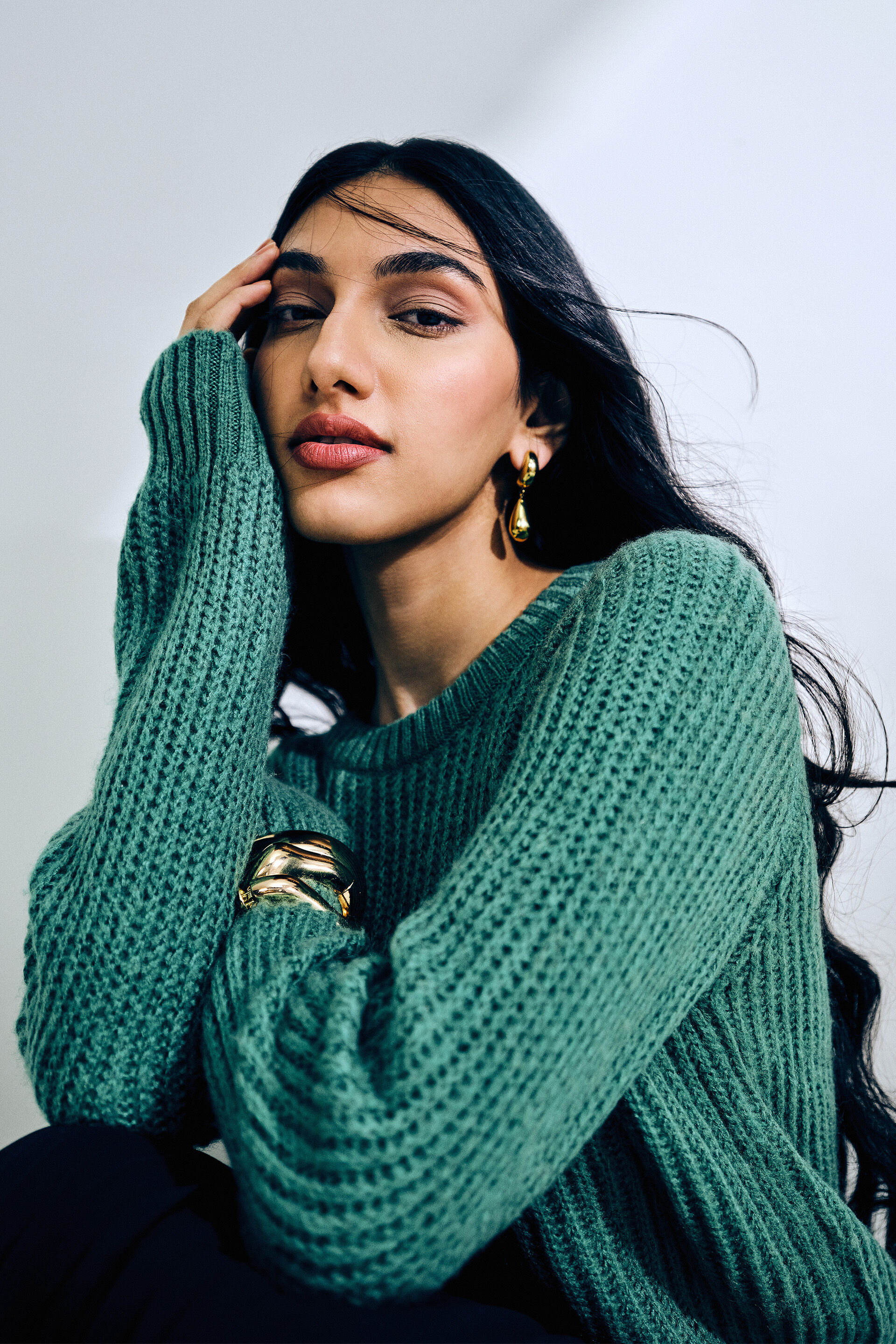 Chilly Days Green Sweater, Green, image 3